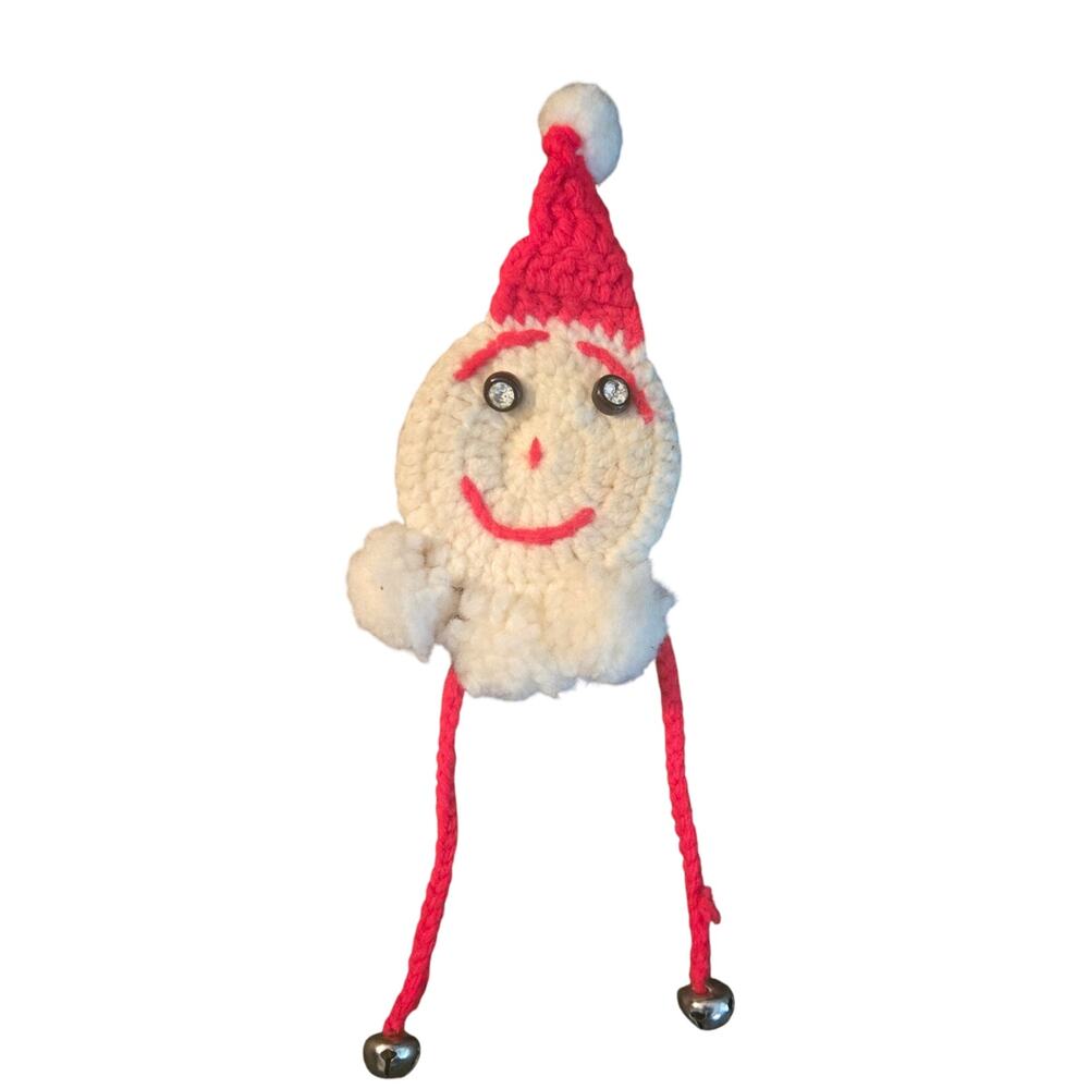 Homemade Crotcheted Santa Claus Doorknob Cover